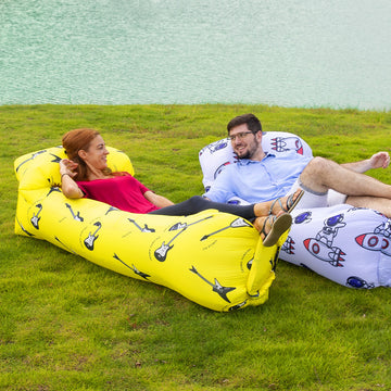 Inflatable Lounger Outdoor Air Couch Sofa Hammock Bed for Camping Beach Hiking