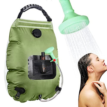 Npopew 2023 New Released-Outdoor Camping Solar Shower Bag 5 gallons/20L