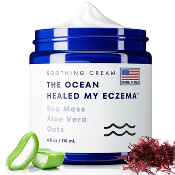 BUY 1 GET 1  All Natural Eczema Soothing Cream | Made with sea moss! Sensitive Skin Dry Skin Hydrating Comfort Moisture | Fragrance Free Skincare