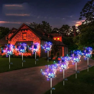 🔥🎁Waterproof Solar Garden Fireworks Lamp