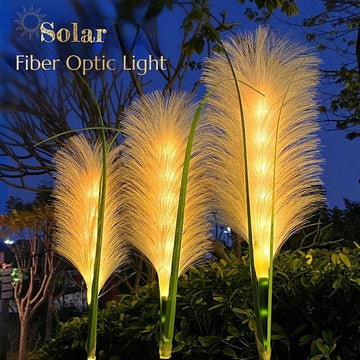 🔥Solar Garden Lights Fiber Optic Reed Light