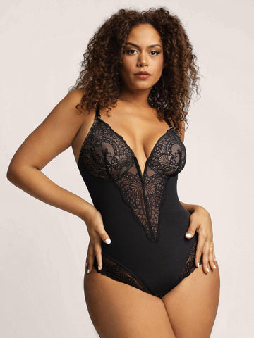 Sexy Lace Deep-V Neck Bodysuits-Buy 2 Get 15% discount